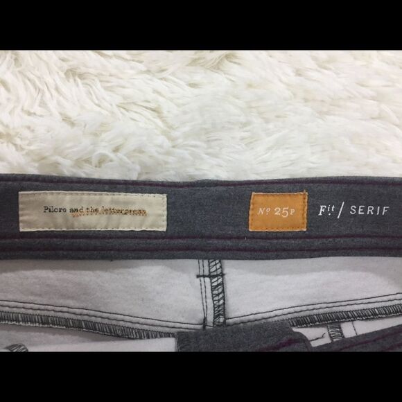 Anthropologie Pilcro & The Letterpress Grey Leggings Size 25 Petite - Picture 5 of 7